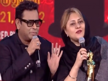 'Speak in Tamil, not in Hindi', when AR Rahman interrupted wife on stage, video is going viral | 'हिन्दी में नहीं तमिल में बोलो...', जब एआर रहमान ने मंच पर पत्नी को टोका, वायरल हो रहा है वीडियो