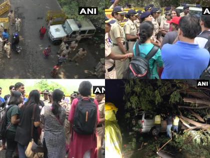 Aarey Forest Live News Updates: Activists Protest for Tree Cutting in north Mumbai Section 144 BJP-Shiv Sena | Aarey Forest: आरे कॉलोनी में पेड़ों की कटाई के खिलाफ प्रदर्शन करने के मामले में 29 लोग गिरफ्तार Aarey Forest Live News Updates: Activists Protest for Tree Cutting in north Mumbai Section 144 BJP-Shiv Sena | Aarey Forest: आरे कॉलोनी में पेड़ों की कटाई के खिलाफ प्रदर्शन करने के मामले में 29 लोग गिरफ्तार