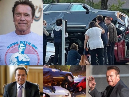 Car accident in Los Angeles with Arnold Schwarzenegger | अर्नोल्ड श्वार्ज़नेगर के साथ लॉस एंजिल्स में हुआ कार हादसा, बाल-बाल बचे