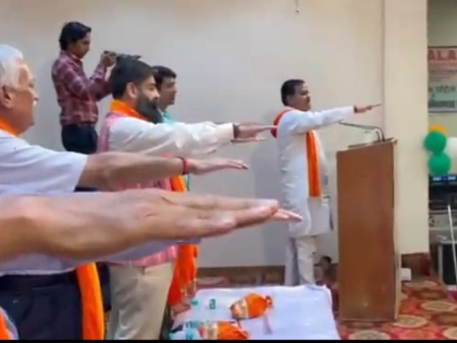 BJP MLA Aseem Goyal took oath to make India a Hindu nation also talked about making sacrifices video | VIDEO: भाजपा विधायक ने भारत को हिंदू राष्ट्र बनाने की ली शपथ, बलिदान देने की भी कही बात, वीडियो हुआ वायरल तो दी ये सफाई