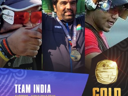 Asian Games 2023 Another gold in the name of India Trap team won gold and silver medal | Asian Games 2023: भारत के नाम एक और गोल्ड, शूटिंग टीम ने जीता स्वर्ण और रजत पदक