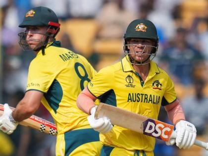 Australia vs Pakistan ICC World Cup 2023 David Warner and Mitchell Marsh recorded highest opening partnership 259 for Australia in ODI World Cup history see list | Australia vs Pakistan ICC World Cup 2023: ऑस्ट्रेलिया के लिए सबसे बड़ी ओपनिंग साझेदारी, 12 साल पुराना रिकॉर्ड को ध्वस्त किया, वार्नर और मिचेल ने रिकॉर्ड की लाइन लगाई