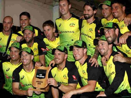 Australia beat New Zealand by 19 runs to win T20 Tri-Series | ऑस्ट्रेलिया ने न्यूजीलैंड को 19 रन से हराया, जीता टी20 ट्राई सीरीज का खिताब
