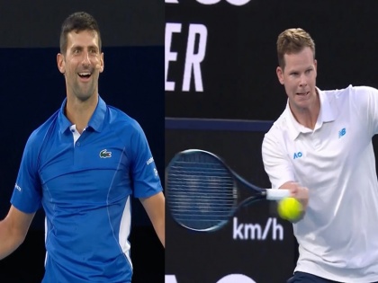 Novak Djokovic Bows Down To Steve Smith During Friendly Tennis Match Ahead Of Australian Open 2024 Video | Video: ऑस्ट्रेलियन ओपन से पहले फ्रैंडली मैच के दौरान नोवाक जोकोविच के सामने टेनिस कोर्ट पर उतरे स्टीव स्मिथ