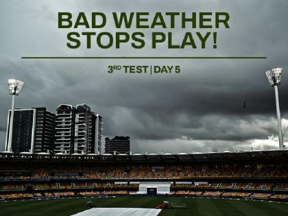 India vs Australia LIVE 3rd Test Day 5 Rain stopped play on bad weather in Brisbane India all out for 260 runs | India vs Australia 3rd Test, Day 5: बारिश ने रोका पांचवें दिन का खेल, ब्रिस्बेन में मौसम खराब; इंडिया 260 रनों पर ऑल आउट