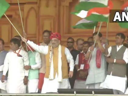 ara bhojpur Babu Veer Kunwar Singh history hoisted 77900 national flag Home Minister Amit Shah attend Vijay Utsav in Jagdishpur, Bihar | जगदीशपुरः लहराया 77900 राष्ट्रीय ध्वज, टूट गया पाकिस्तान का वर्ल्ड रिकॉर्ड, गृहमंत्री अमित शाह विजय उत्सव शामिल, जानें पूरा मामला