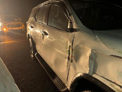 UP Cabinet Minister Baby Rani Maurya narrowly escapes accident on Agra-Lucknow Expressway car collides with truck | आगरा-लखनऊ एक्सप्रेसवे पर हादसा, बाल-बाल बचीं यूपी कैबिनेट मंत्री बेबी रानी मौर्य; कार से हुई ट्रक की टक्कर