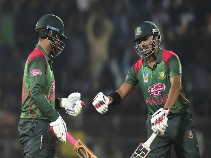 T20 World Cup Bangladesh to 171-4 Sri Lanka Mohammad Naeem and Mushfiqur Rahim played innings of 62-57 runs | T20 World Cup: बांग्लादेश ने बनाए 171 रन, मोहम्मद नईम और मुशफिकुर रहीम ने खेली 62-57 रन की पारी