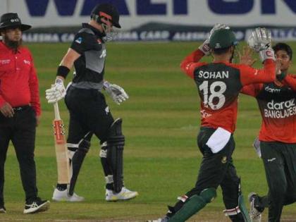 BAN vs NZ Bangladesh four-run victory New Zealand Tom Latham Mahmudullah 32 balls 37 not out | BAN vs NZ: बांग्लादेश ने न्यूजीलैंड को चार रन से हराया, कप्तान टॉम लाथम पर भारी महमूदुल्लाह, 32 गेंद, नाबाद 37 रन