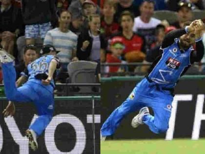 Big Bash League: Ben Laughlin, Jake Weatherald combine takes a stunner, Watch Video | इन दो खिलाड़ियों ने मिलकर पकड़ा BBL का 'सबसे यादगार कैच', देखें वीडियो