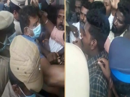 news tamil nadu police booked 5 RSS workers for manhandling cops tpdk says organization create chaos | पुलिस के साथ धक्का मुक्की के आरोप में आरएसएस के पांच कार्यकर्ताओं पर केस, TPDK का आरोप- शहर में अराजकता फैला रहा संघ