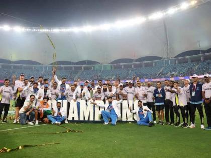ICC Champions Trophy 2025 cash reward INR 58 Crore Team India India's victorious ICC Champions Trophy 2025 contingent | ICC Champions Trophy 2025: 58 करोड़ रुपये, चैंपियन पर पैसों की बारिश?, टीम इंडिया खिलाड़ी मालामाल