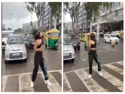 indore girl dances at traffic signal in viral video heres what happened next | इंदौर में लड़की ने ट्रैफिक सिग्नल पर किया डांस, फिर हुआ कुछ ऐसा, लोगों ने कहा- पब्लिसिटी स्टंट , वीडियो वायरल