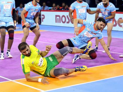 Pro Kabaddi League 2019: Bengal Warriors beat Tamil Thalaivas by 35-26 | PKL 2019: तमिल थलाइवाज के काम नहीं आया अजय ठाकुर का सुपर 10, बंगाल वॉरियर्स ने 35-26 से हराया Pro Kabaddi League 2019: Bengal Warriors beat Tamil Thalaivas by 35-26 | PKL 2019: तमिल थलाइवाज के काम नहीं आया अजय ठाकुर का सुपर 10, बंगाल वॉरियर्स ने 35-26 से हराया