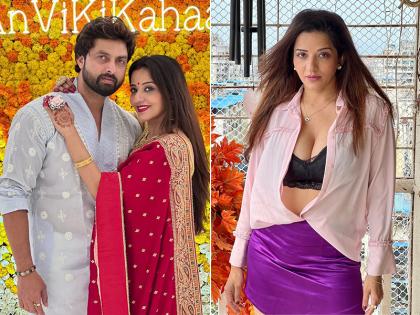 भोजपुरी एक्ट्रेस मोनालिसा ने पति संग शेयर की करवा चौथ की रोमांटिक फोटो