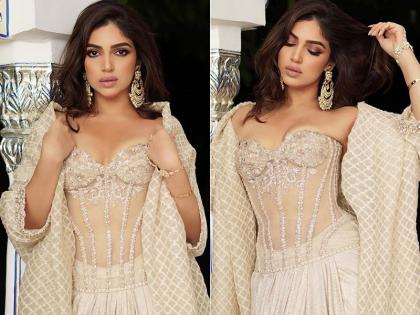Bhumi Pednekar Once again make storm on Instagram with her Corset Lehenga, see pics