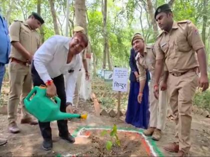 Bihar minister Sunil Kumar planted a vermilion plant after 'Operation Sindoor' | Operation Sindoor: बिहार के मंत्री सुनील कुमार ने ‘ऑपरेशन सिंदूर’ के बाद लगाया सिंदूर का पौधा Bihar minister Sunil Kumar planted a vermilion plant after 'Operation Sindoor' | Operation Sindoor: बिहार के मंत्री सुनील कुमार ने ‘ऑपरेशन सिंदूर’ के बाद लगाया सिंदूर का पौधा
