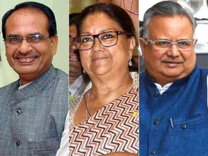 BJP to give responsibility of CM post to new faces in Rajasthan, Madhya Pradesh and Chhattisgarh | भाजपा राजस्थान, मध्य प्रदेश और छत्तीसगढ़ में नए चेहरों बनाएगी मुख्यमंत्री: सूत्र