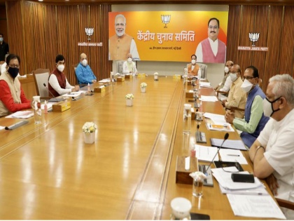 Delhi: BJP Central Election Committee meeting underway at the party headquarters | बीजेपी की केंद्रीय चुनाव समिति की बैठक जारी, जेपी नड्डा, मोदी समेत कई वरिष्ठ नेता मौजूद