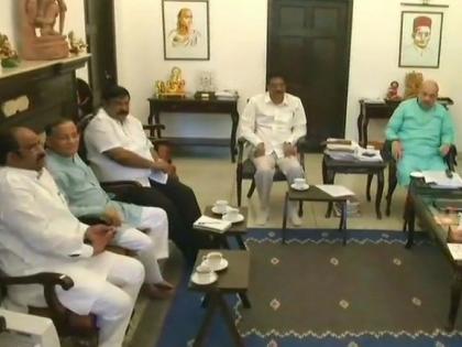 bjp president Amit shah and ram madhav meet BJP leaders of Andhra Pradesh | आंध्र प्रदेश के नेताओं के साथ अमित शाह ने की बैठक, TDP की वापसी पर बोले राम माधव- उन्हीं से पूछिए