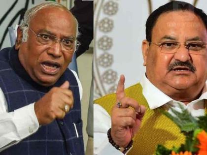 Elections 2024 BJP President JP Nadda Congress chief Mallikarjun Kharge reply Complaint code of conduct violation Commission written a letter seeking reply | भाजपा अध्यक्ष नड्डा और कांग्रेस प्रमुख खड़गे जवाब दें?, आचार संहिता उल्लंघन की शिकायत पर आयोग ने सोमवार दोपहर 1 बजे तक मांगा जवाब... Elections 2024 BJP President JP Nadda Congress chief Mallikarjun Kharge reply Complaint code of conduct violation Commission written a letter seeking reply | भाजपा अध्यक्ष नड्डा और कांग्रेस प्रमुख खड़गे जवाब दें?, आचार संहिता उल्लंघन की शिकायत पर आयोग ने सोमवार दोपहर 1 बजे तक मांगा जवाब...