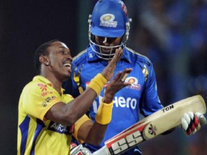ipl 2018 why csk dwayne bravo and mi kieron pollard wears same 400 number jersey | IPL 2018: पहले मैच में ब्रावो और पोलार्ड ने पहन ली एक ही नंबर की जर्सी, ये है कारण