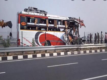 Double-Decker Bus accident on UP Purvanchal Expressway, atleast 8 people dies, many injured | यूपी में पूर्वांचल एक्सप्रेसवे पर बड़ा हादसा, दो डबल डेकर बस की टक्कर, 8 लोगों की मौत, कई घायल Double-Decker Bus accident on UP Purvanchal Expressway, atleast 8 people dies, many injured | यूपी में पूर्वांचल एक्सप्रेसवे पर बड़ा हादसा, दो डबल डेकर बस की टक्कर, 8 लोगों की मौत, कई घायल