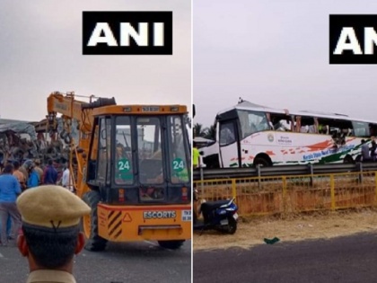 Tamil Nadu: 19 people died in the collision between bus & truck near Avinashi town of Tirupur district | तमिलनाडु: तिरुपुर में बस और ट्रक के बीच भयंकर टक्कर, 19 लोगों की मौत
