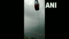 cable car trolly tourists stuck mid-air Rescue operation underway Parwanoo Timber Trail 2 people have been rescued, 9 are still stranded Himachal Pradesh see video | हिमाचल प्रदेश: रोपवे में आई तकनीकी दिक्कत, दो को बचाया, 9 लोग फंसे, देखें वीडियो