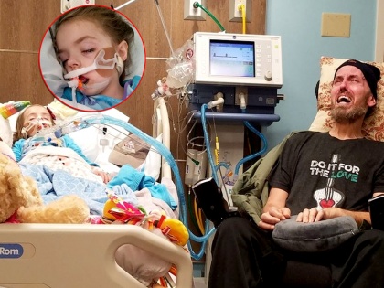 Child cancer Braylynn Lawhon Heartbreaking photo grandfather wailing by dying | दर्द की दास्तां: मौत के साए में 5 साल की बच्ची, रोने के सिवा कुछ ना कर सका नाना