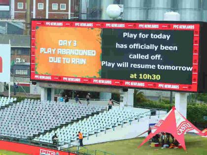 India vs South Africa, 1st Test: 3rd day play abandoned due to rain | केपटाउन टेस्टः बारिश की भेंट चढ़ा तीसरे दिन का खेल, चौथे-पांचवें दिन फेंके जाएंगे ज्यादा ओवर
