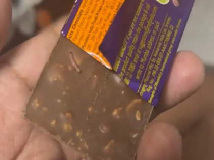 Man finds crawling insect in dairy milk chocolate packet Cadbury reacts after video goes viral | डेयरी मिल्क चॉकलेट के पैकेट में व्यक्ति को मिला रेंगता हुआ कीड़ा, वीडियो वायरल होने पर कैडबरी ने प्रतिक्रिया दी