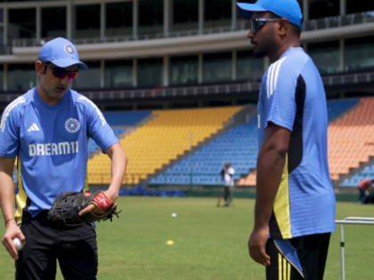 IND vs SL Gautam Gambhir took the field with Team India for the first time BCCI share video | IND vs SL: गौतम गंभीर पहली बार टीम इंडिया के साथ मैदान पर उतरे, बीसीसीआई ने शेयर किया वीडियो, देखिए