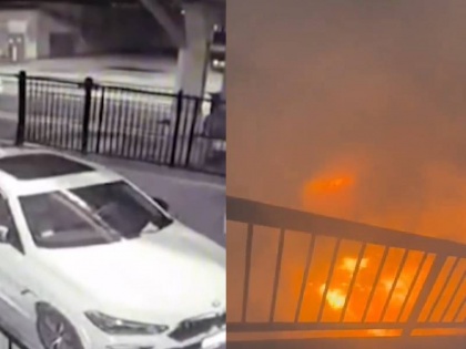 Woman upset with beautician sets car on fire after not getting appointment video goes viral | ब्यूटीशियन से खफा हुई महिला, अपॉइंटमेंट न मिलने पर कार को लगा डाली आग, वीडियो वायरल