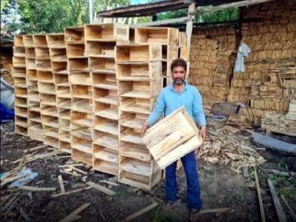 Jammu-Kashmir Cardboard packaging is one of reasons for apple spoilage so wooden boxes will return | Jammu-Kashmir: सेबों के खराब होने की एक वजह गत्ते के डिब्बे, लकड़ी के बक्से फिर पैकेजिंग के लिए हो रहे इस्तेमाल