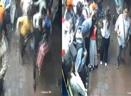 WATCH Caught on CCTV People run for safety as blast rips through car near Red Fort see video | सीसीटीवी में कैद: कैसे जान बचाकर भाग रहे लोग?, लाल किले के पास विस्फोट के बाद भयावह, वीडियो