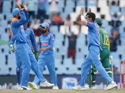 South Africa all out on 118 vs India in 2nd ODI, Yuzvendra Chahal takes 5 wickets | दूसरा वनडे: चहल-कुलदीप की फिरकी में फंसा दक्षिण अफ्रीका, घर में सबसे कम स्कोर पर हुआ आउट