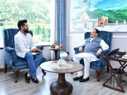 bihar polls Sir law and order situation in Bihar bad murders happening every day Chirag Paswan met BJP President JP Nadda said morale criminals is "skyrocketing" | सर, बिहार में कानून का बुरा हाल और रोज हत्या?, भाजपा अध्यक्ष नड्डा से मिले चिराग पासवान, कहा-अपराधियों का मनोबल ‘‘आसमान छू रहा है’’ bihar polls Sir law and order situation in Bihar bad murders happening every day Chirag Paswan met BJP President JP Nadda said morale criminals is "skyrocketing" | सर, बिहार में कानून का बुरा हाल और रोज हत्या?, भाजपा अध्यक्ष नड्डा से मिले चिराग पासवान, कहा-अपराधियों का मनोबल ‘‘आसमान छू रहा है’’