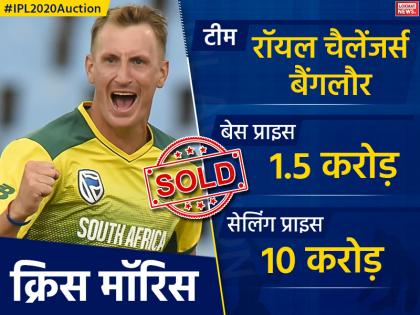 क्रिस मॉरिस को 10 करोड़ में आरसीबी ने खरीदा