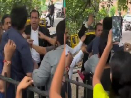 VIDEO: Clash between animal lovers and lawyers outside Supreme Court over stray dogs transfer order, lawyer slaps activist | VIDEO: आवारा कुत्तों के स्थानांतरण आदेश को लेकर पशु प्रेमियों और वकीलों के बीच सुप्रीम कोर्ट के बाहर झड़प, वकील ने एक्टिविस्ट को जड़े थप्पड़