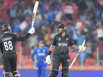 ENG vs NZ, ICC World Cup 2023 Clinical Conway, Ravindra hundreds annihilate England in tournament opener | ENG vs NZ, ICC World Cup 2023: गत चैंपियन इंग्लैंड पर टूट पड़े रचिन और कॉनवे, 273 रन की अटूट साझेदारी, डेवोन ने कहा- हमें सफलता मिली, मुझे लगता है कि सभी इस पर नजर रखेंगे