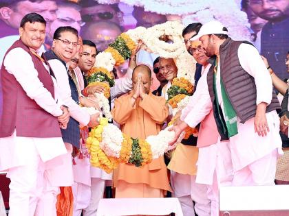 Uttar Pradesh Chief Minister Yogi Adityanath said Kashi Ayodhya, now the time development Mathura and Braj Bhoomi see video | उत्तर प्रदेशः काशी और अयोध्या के बाद अब मथुरा की बारी, बरसना में रंगोत्सव की शुरुआत पर बोले सीएम योगी आदित्यनाथ, देखें वीडियो