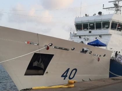 MoS Shipping Mandaviya launches Indian Coast Guard Patrol Vessel ‘Varad’ in Chennai | तटरक्षक का गश्ती पोत ‘‘वराड” सेवा में शामिल, 30 एमएम और 12.7 एमएम बंदूकों से लैस