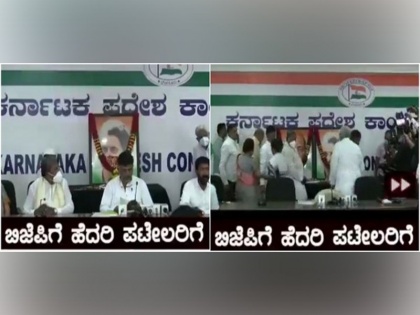 Fearing BJP, Shivakumar 'persuaded' to install Sardar Patel's photograph at Cong event to mark Indira Gandhi's death anniversary | कर्नाटक: कांग्रेस के कार्यक्रम में भाजपा के डर से लगवाई गई सरदार पटेल की तस्वीर, देखें वायरल वीडियो