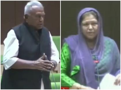 Congress MLAs Amin Khan and Safia Zuber made strange statements in the Rajasthan Legislative Assembly | वीडियोः विधानसभा में बोले अमीन खान- 84 के बाद से ही भारत को सेकुलर नहीं मानते, कांग्रेस विधायक साफिया ने कहा- हमारी रगों में राम-कृष्ण का खून
