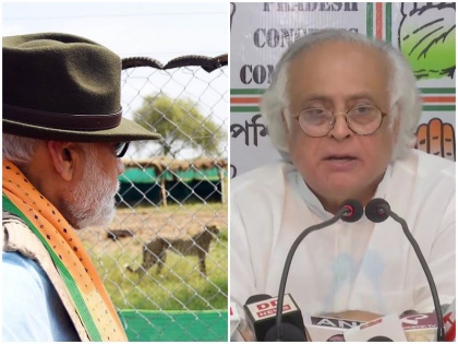Congress targets PM Modi referring to 2009 Project Cheetah jairam ramesh said Our PM is an unreasonable liar | "हमारे प्रधानमंत्री अविवेकपूर्ण झूठे हैं", ‘प्रोजेक्ट चीता’ का जिक्र करते हुए कांग्रेस ने पीएम मोदी पर साधा निशाना