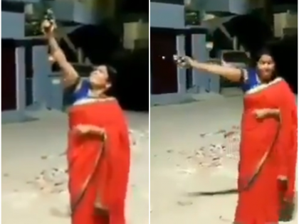 9Baje9Minutes up balrampur bjp woman district president manju tiwari did firing on modi appeal to lightup lamp | 9PM 9Minutes: दीप जलाने वाले अपील पर BJP महिला जिलाध्यक्ष ने की फायरिंग, वायरल हुआ VIDEO
