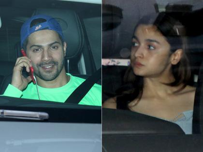 'कलंक' फिल्म की रिलीज के बाद करण जौहर के घर जाते दिखे आलिया और वरुण, देखें तस्वीरें...