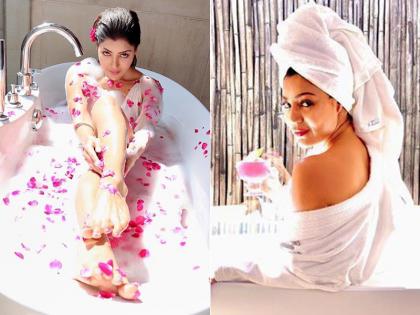 Television actress Debina Bonnerjee's bathtub pics are too hot to handle!