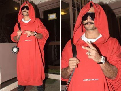 अजब-गजब लुक में दिखे रणवीर सिंह, यूजर्स ने कहा- 'बाबा लाल परी बने हैं'